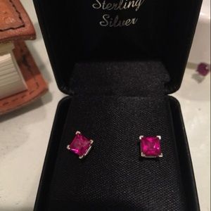 Ruby earrings